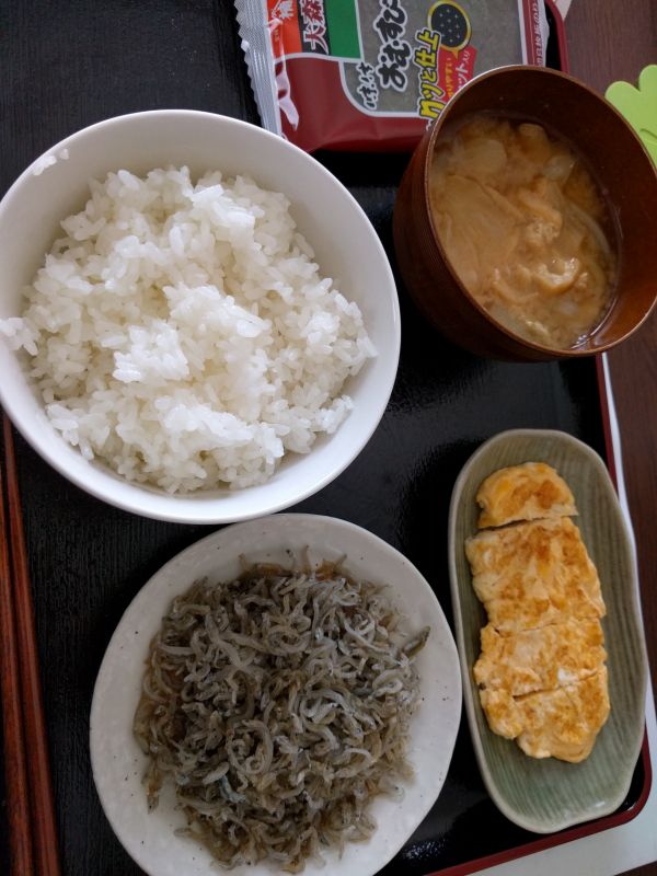 本日の朝食兼昼食