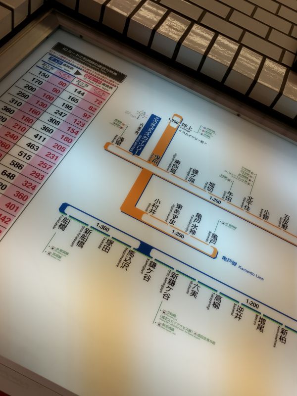 浅草まで1200円
