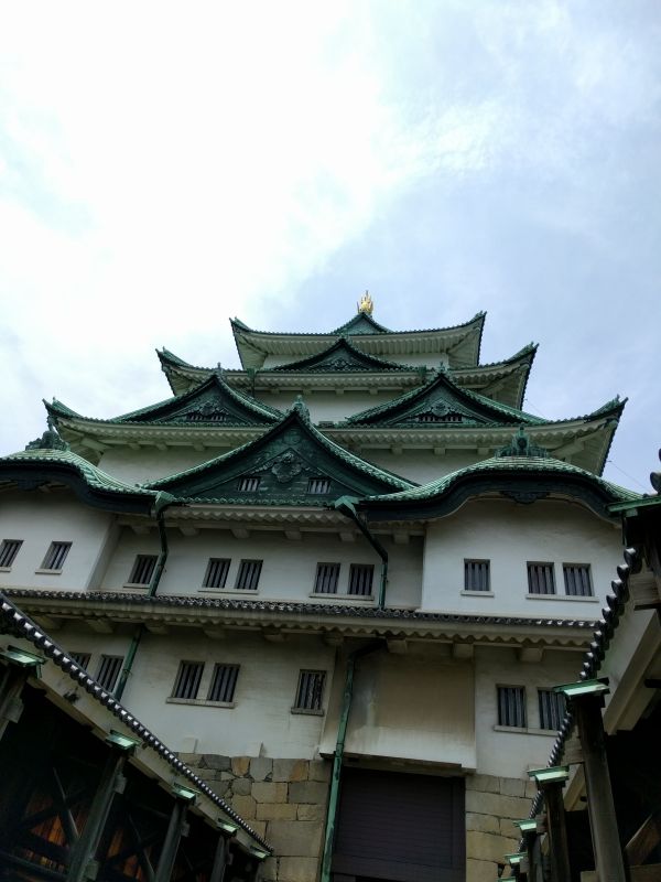 下から見る名古屋城