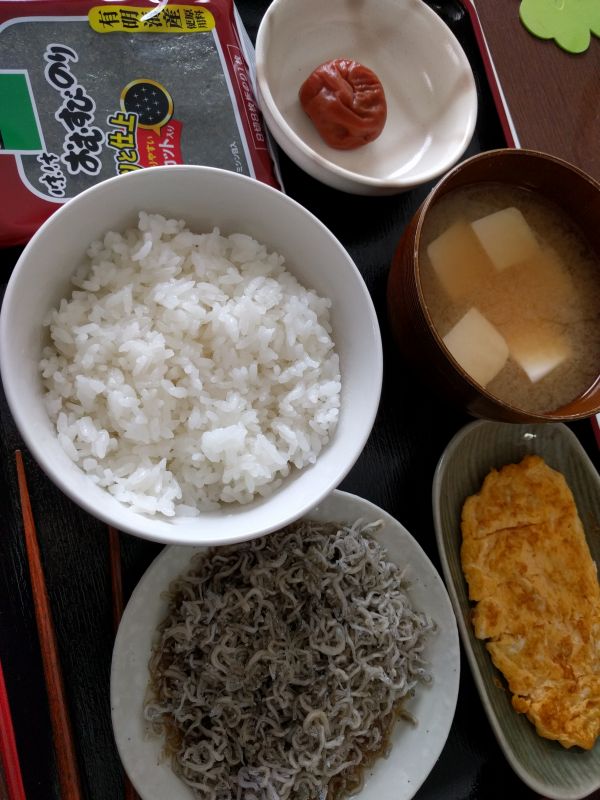 本日の朝食兼昼食