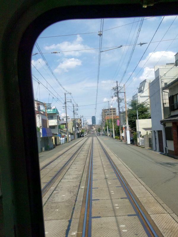 路面電車からの風景