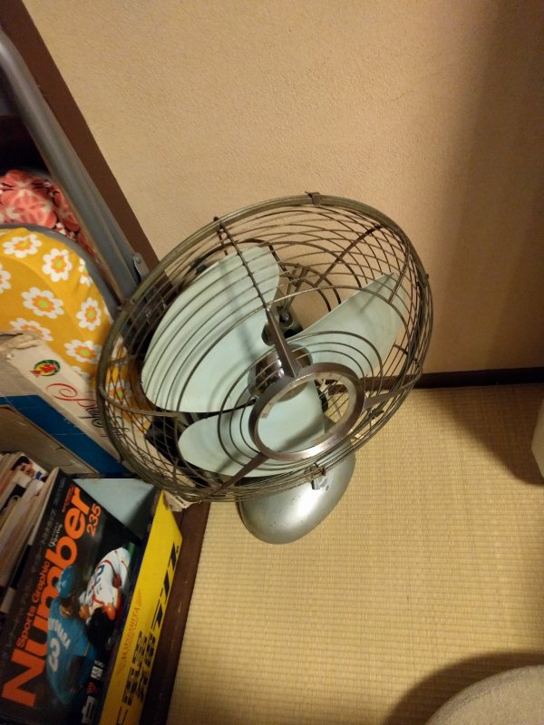 レトロな扇風機