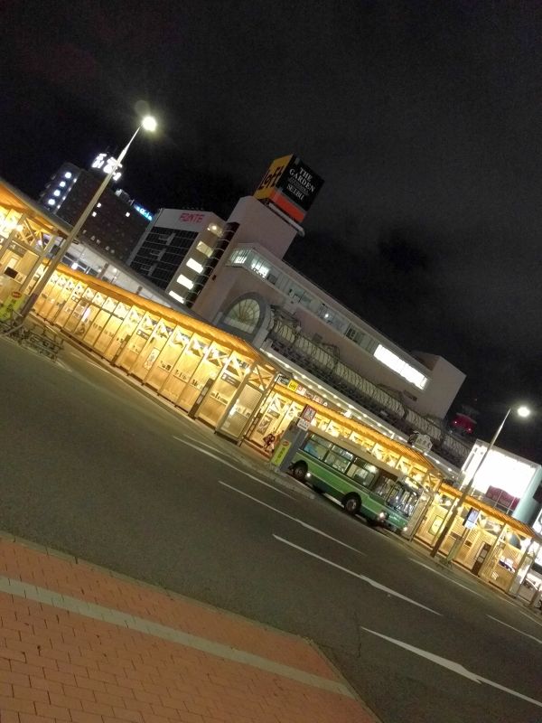 秋田のバスターミナル
