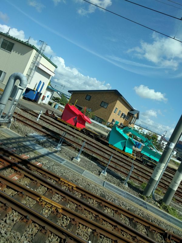 除雪車の先端