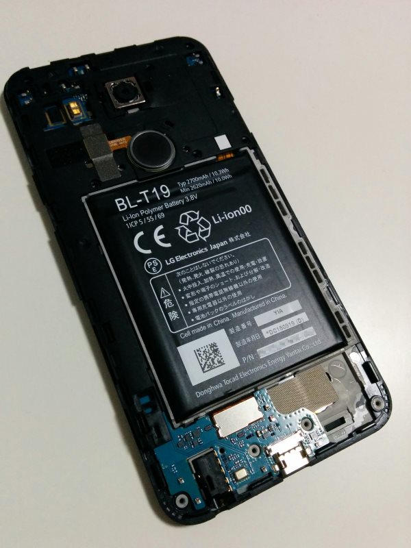 Nexus5Xの分解