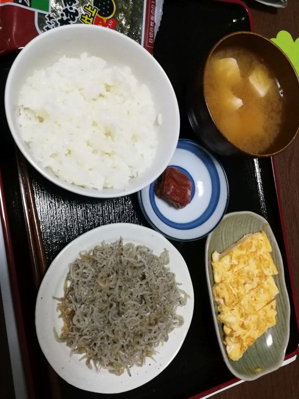 本日の朝食兼昼食