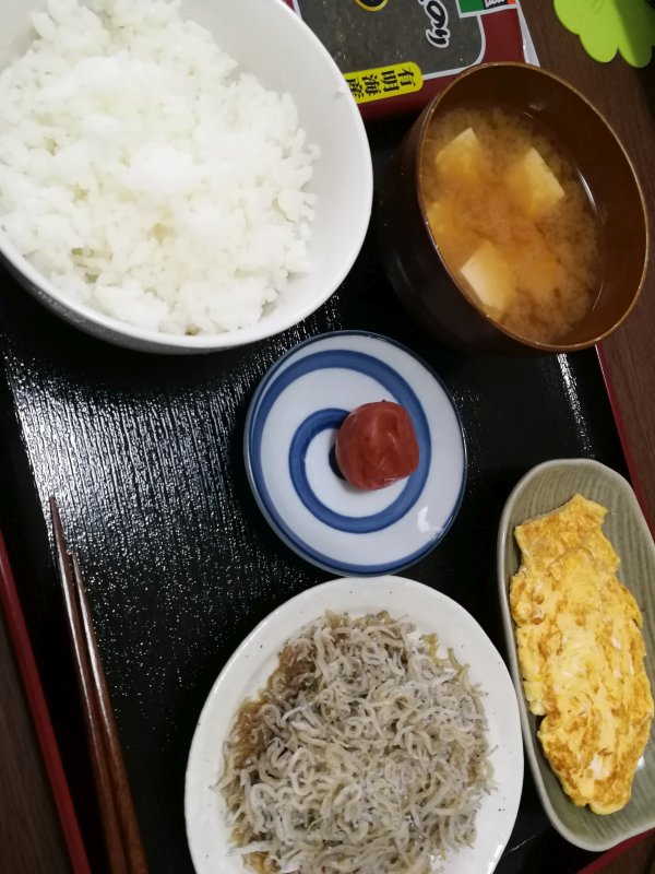 本日の朝食兼昼食