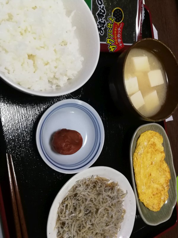 本日の朝食兼昼食