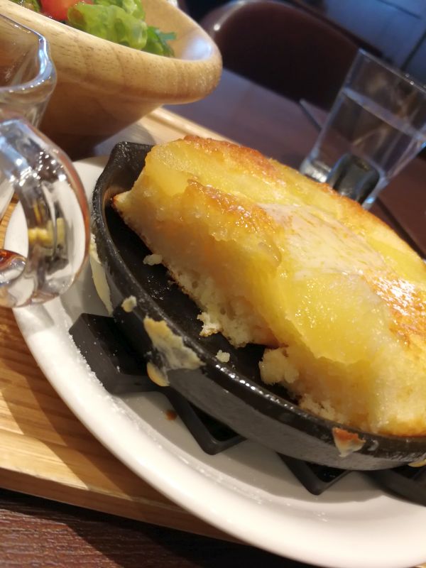 パンケーキの断面