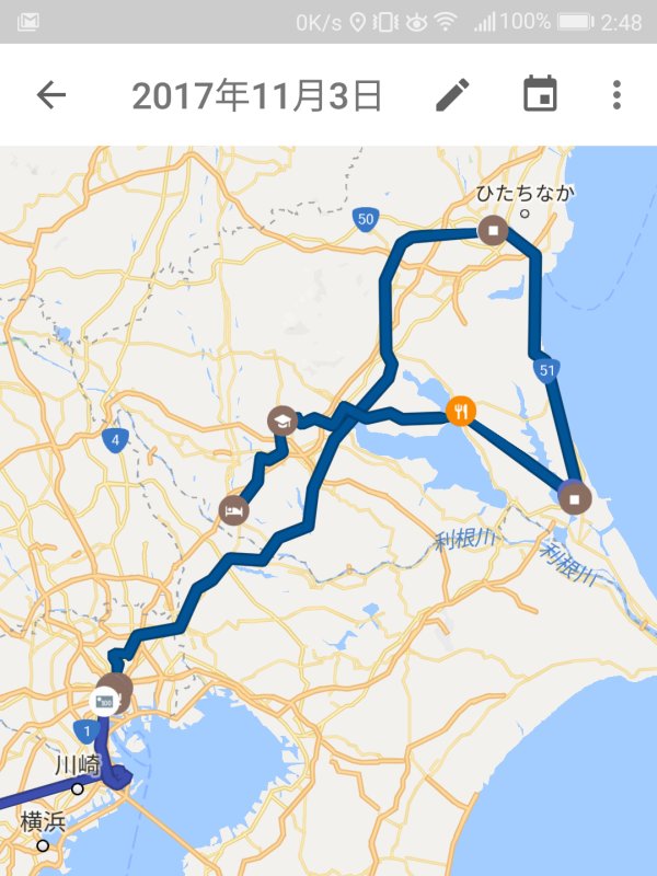 11月3日の経路