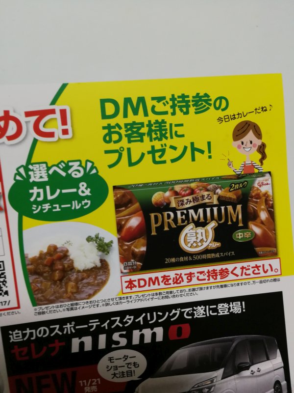 DMご持参のお客様にプレゼント