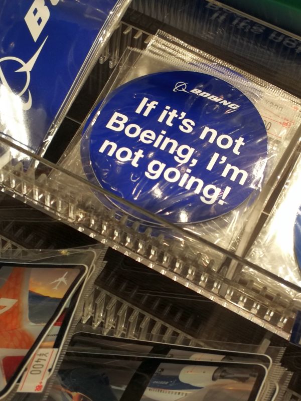 If it's not Boeing, i'm not going!