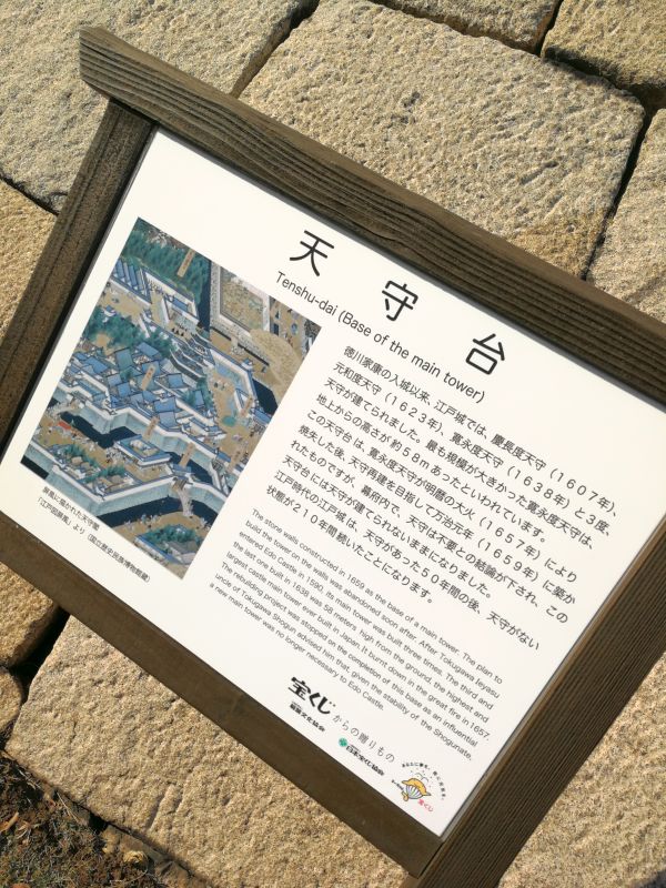 天守台の説明