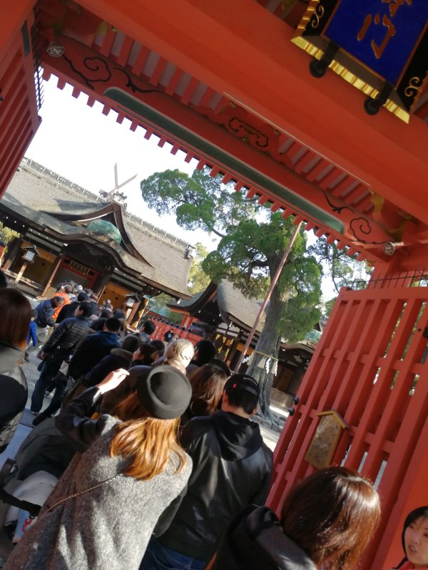 参拝の行列