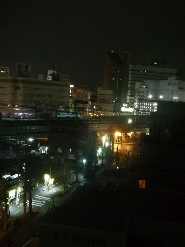 貨物列車の通過