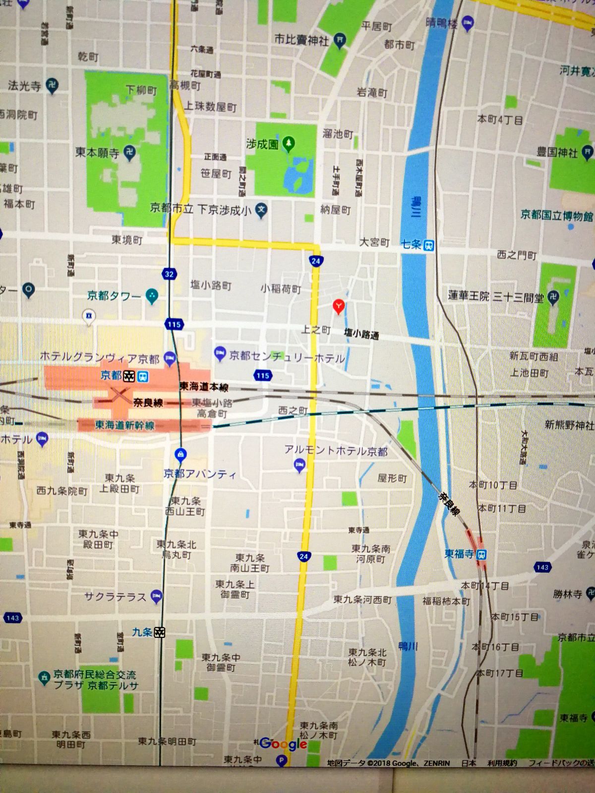 京都駅の場所