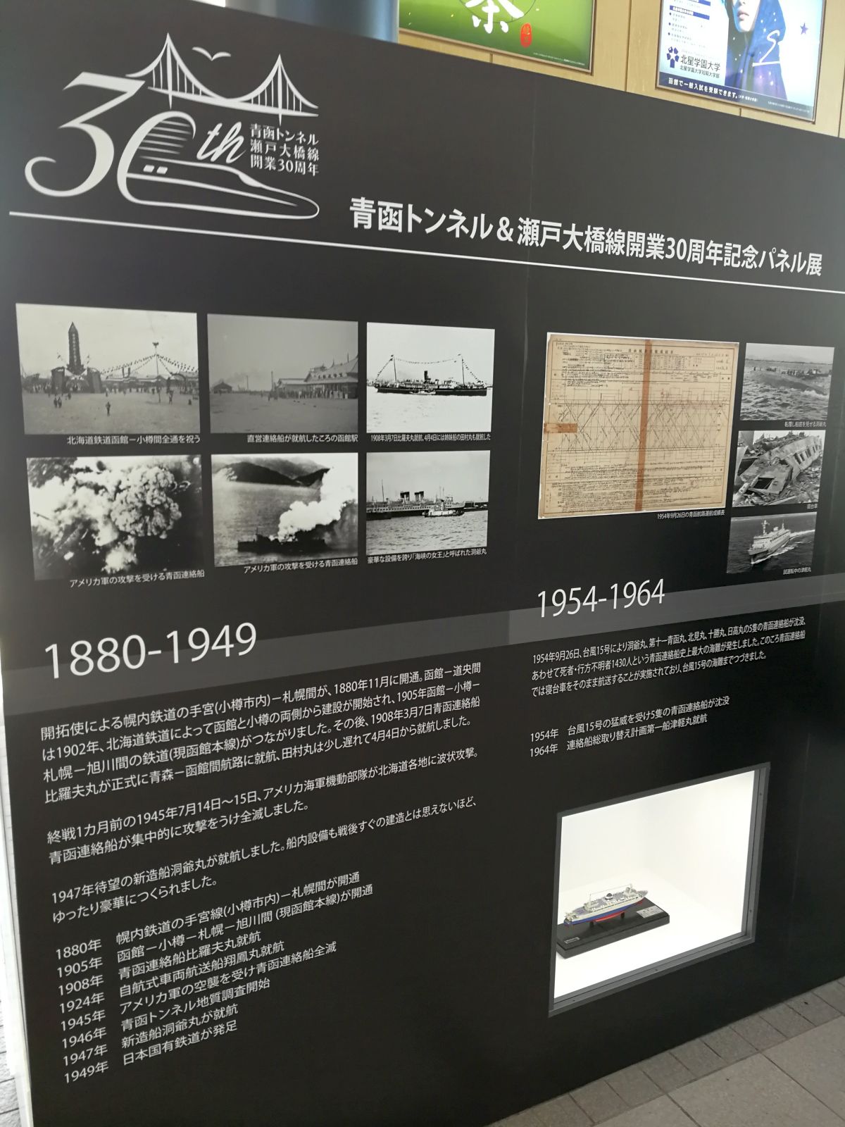青函トンネル＆瀬戸大橋線開業30周年記念パネル展