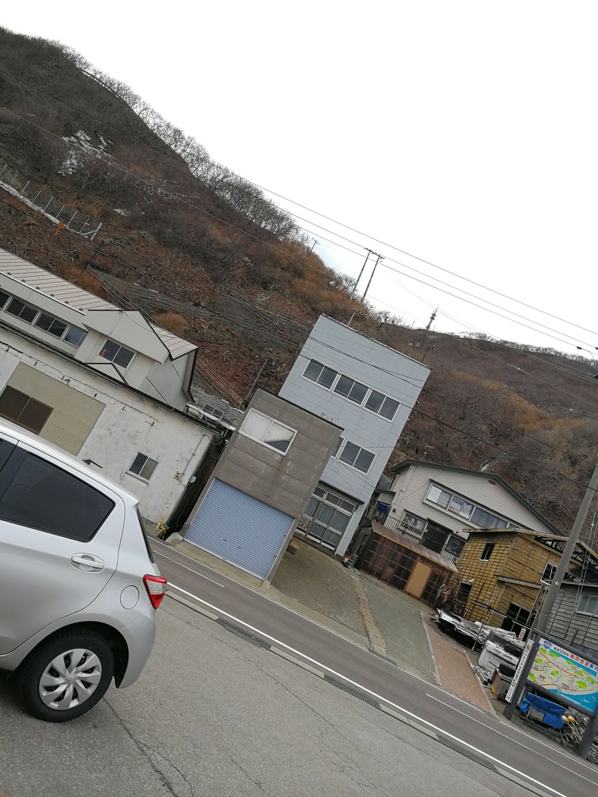 斜面の階段国道