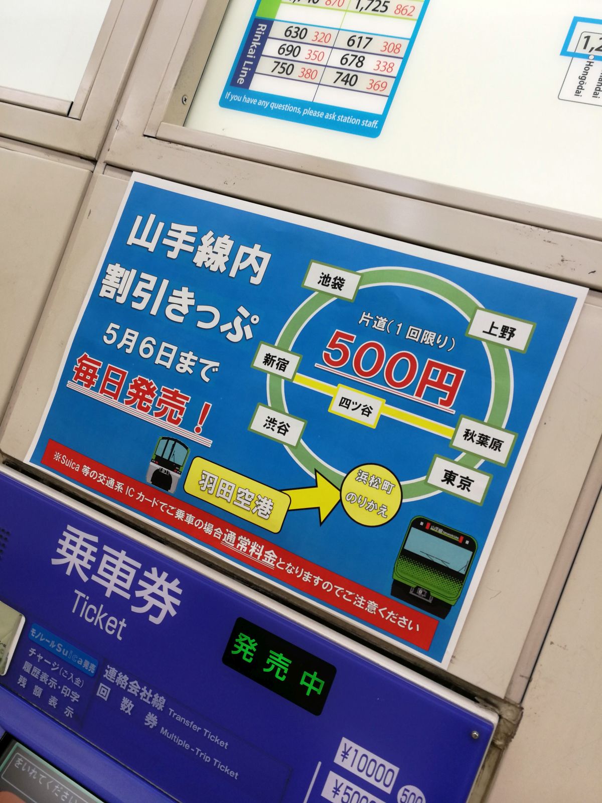 山手線内割引きっぷ