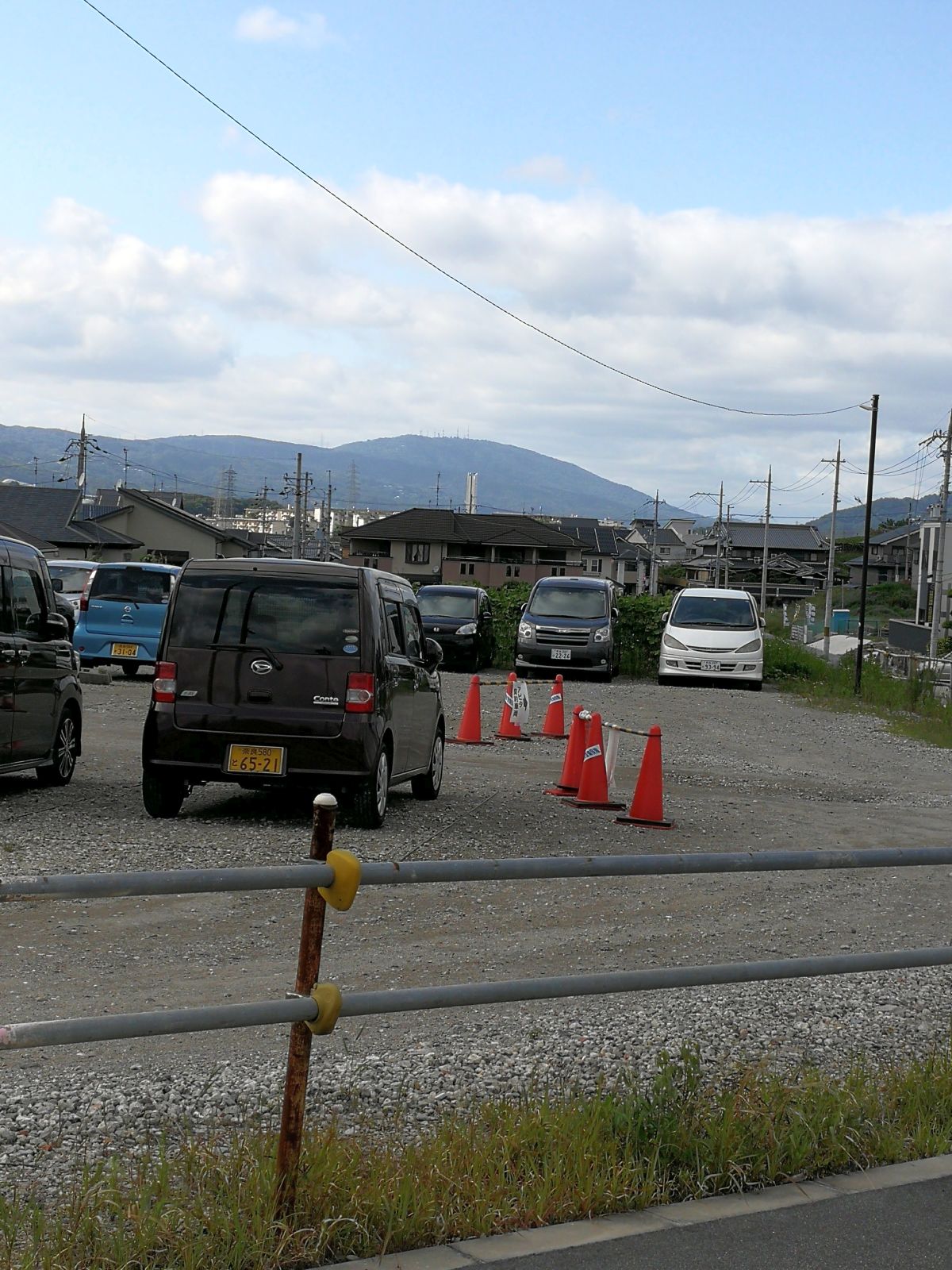生駒が西側に見える
