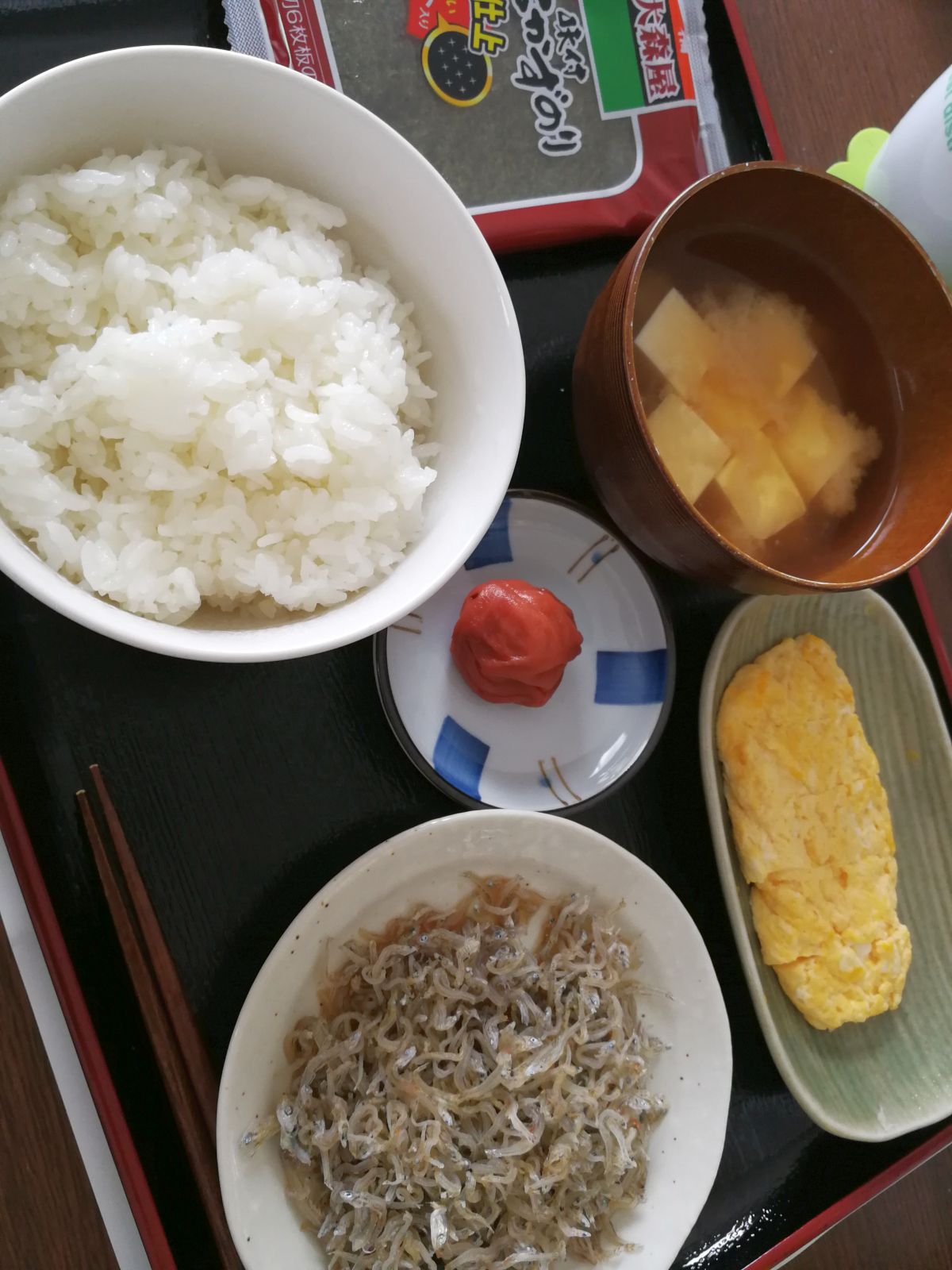 本日の朝食兼昼食