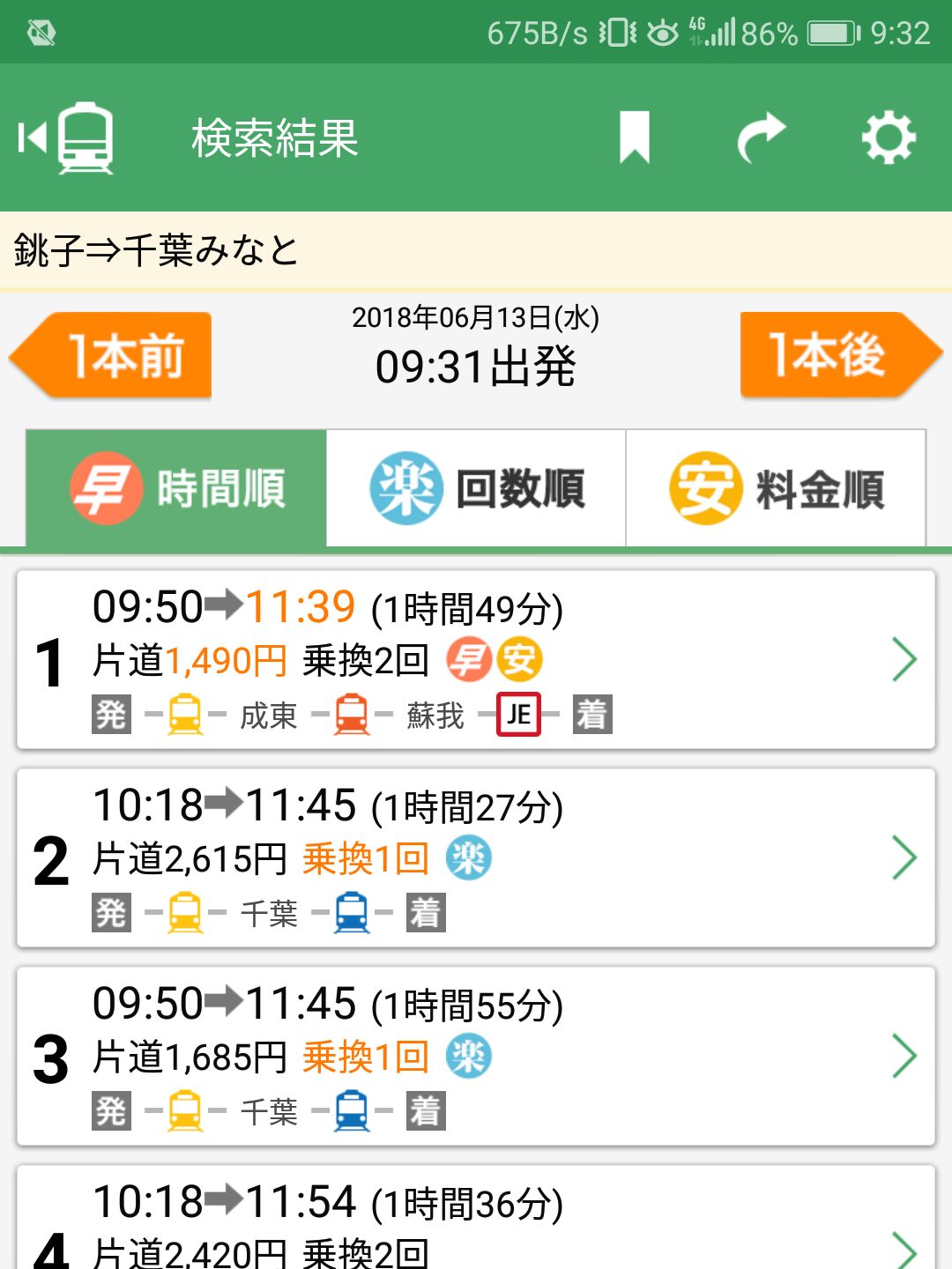 銚子から千葉みなと
