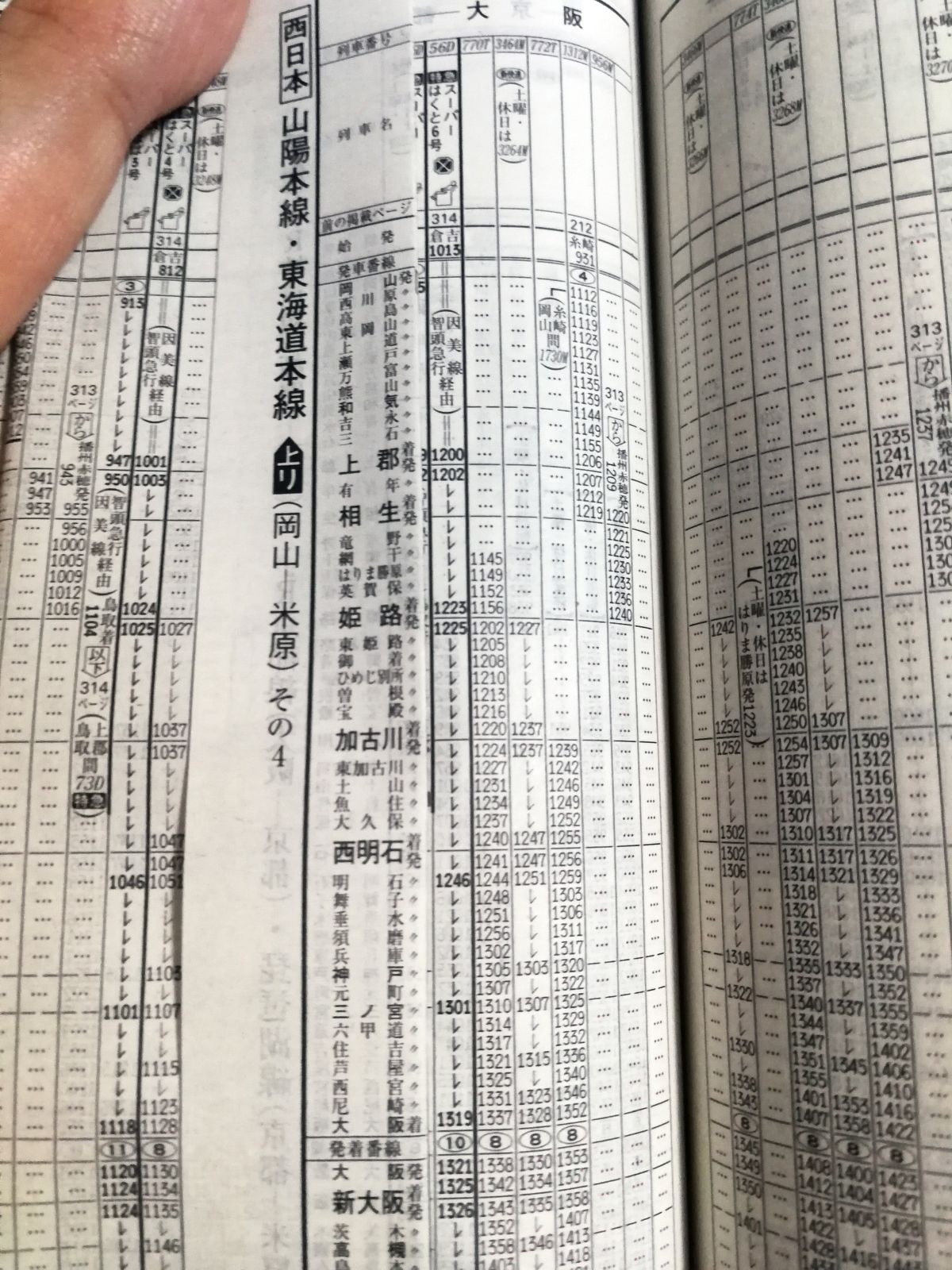 米子からの戻り経路