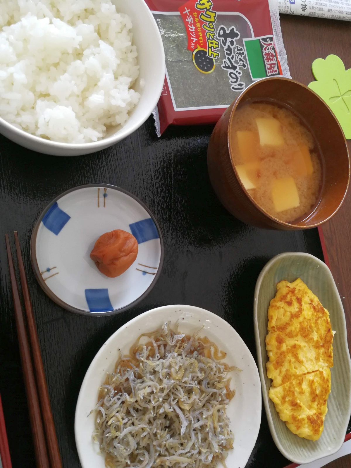 本日の朝食兼昼食