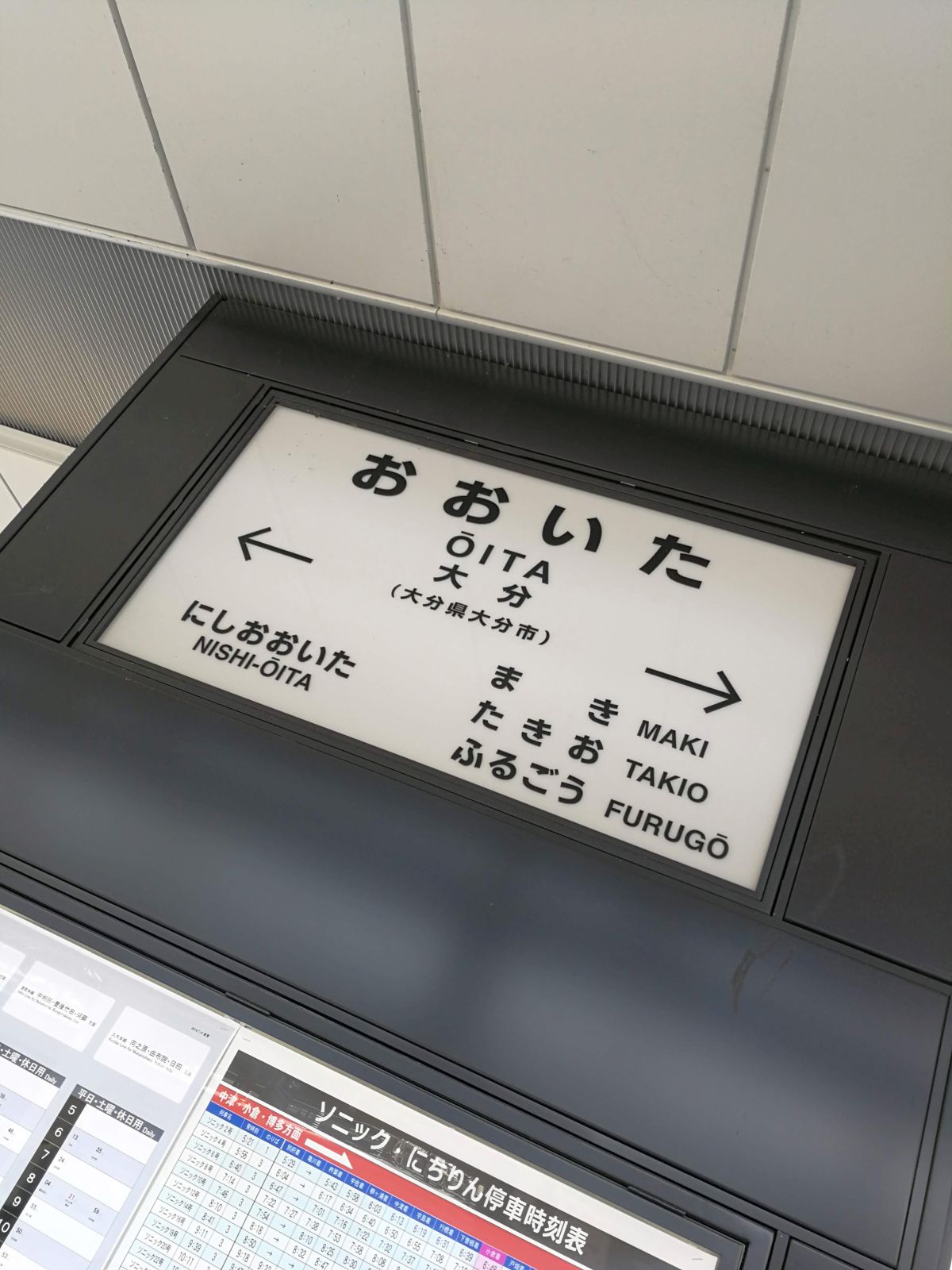 大分駅着