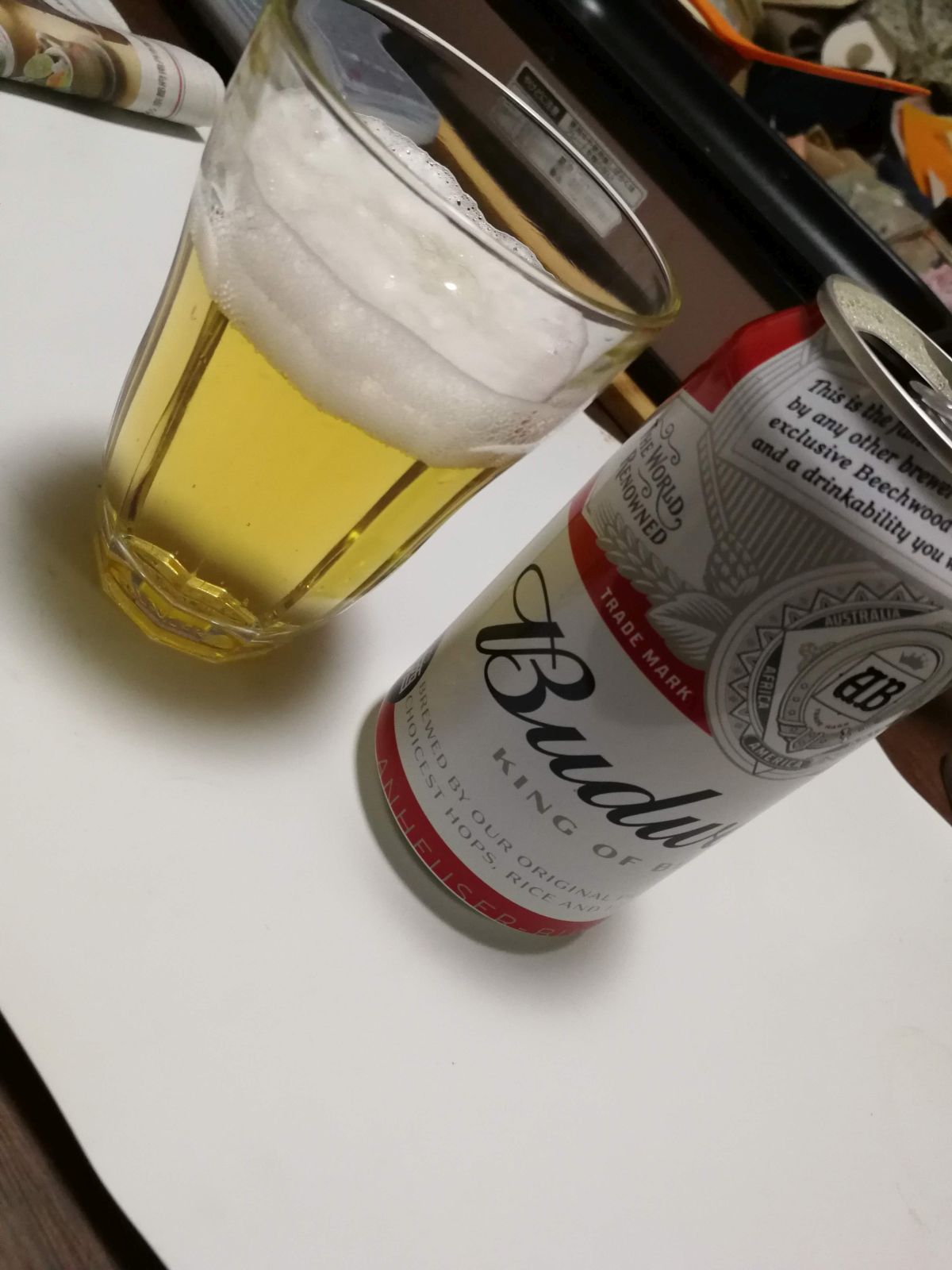 バドワイザーのビール