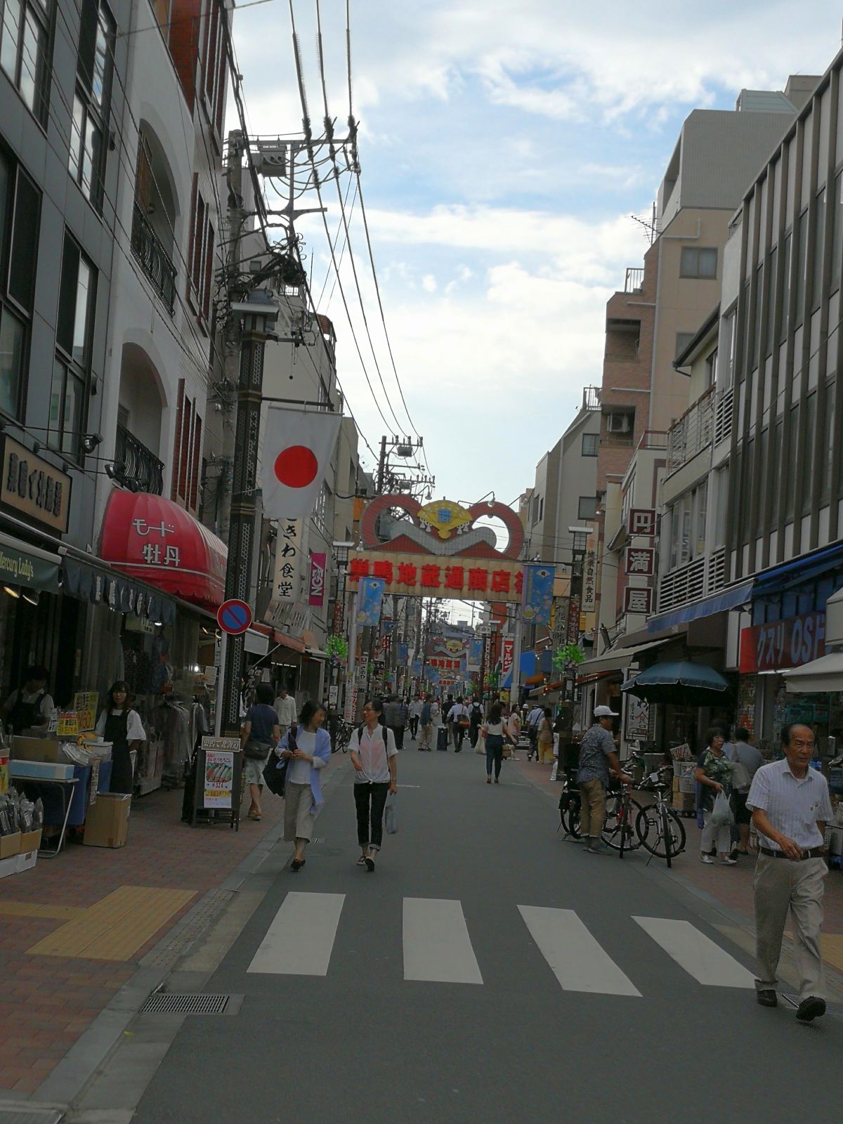 商店街の人通り