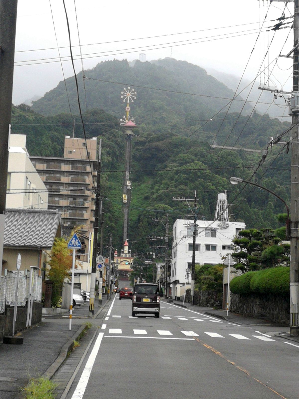ケーブルカーのすれ違い