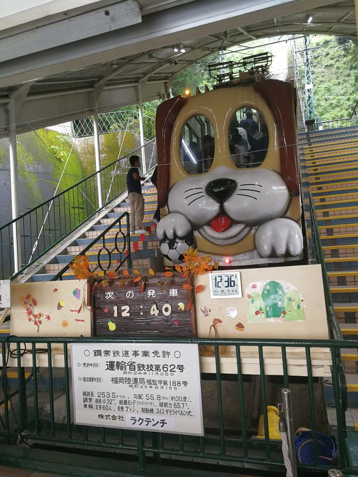 団体さんの乗り込み