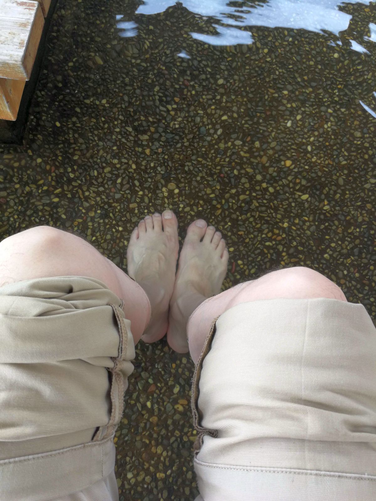 足湯で休憩
