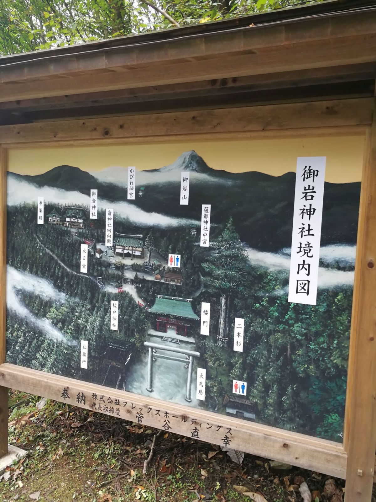御岩神社境内図