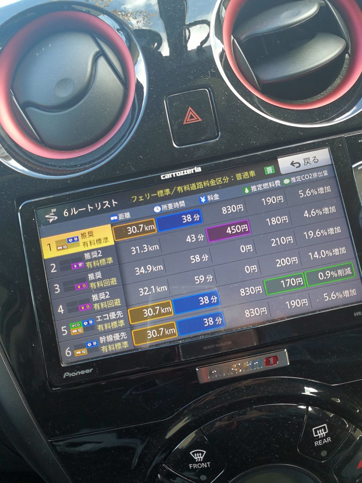 ６ルートリスト