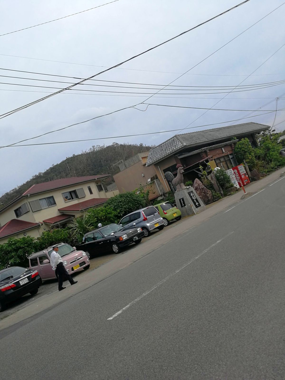店の駐車場