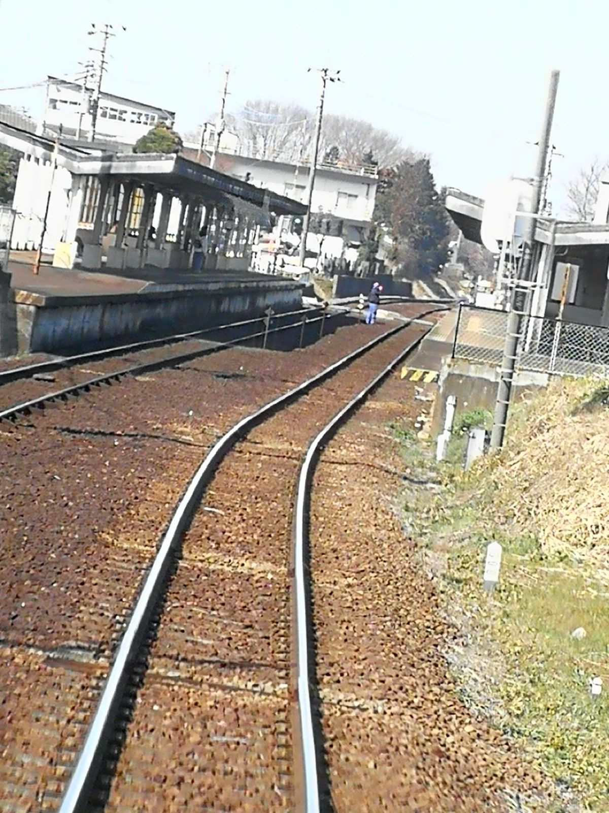 線路内で撮影