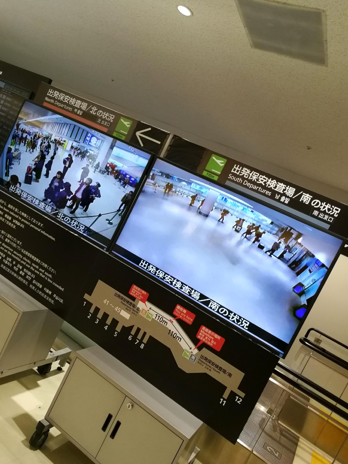 出発保安検査場の様子
