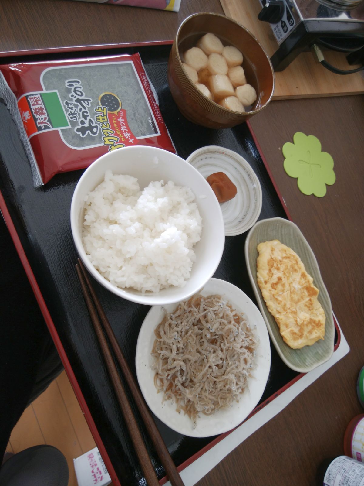 本日の朝食兼昼食