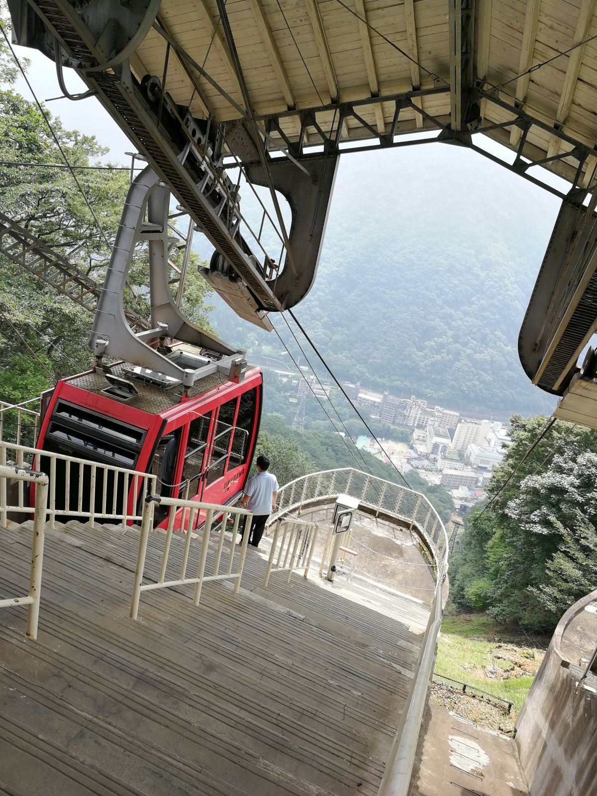 山頂駅から見下ろした図