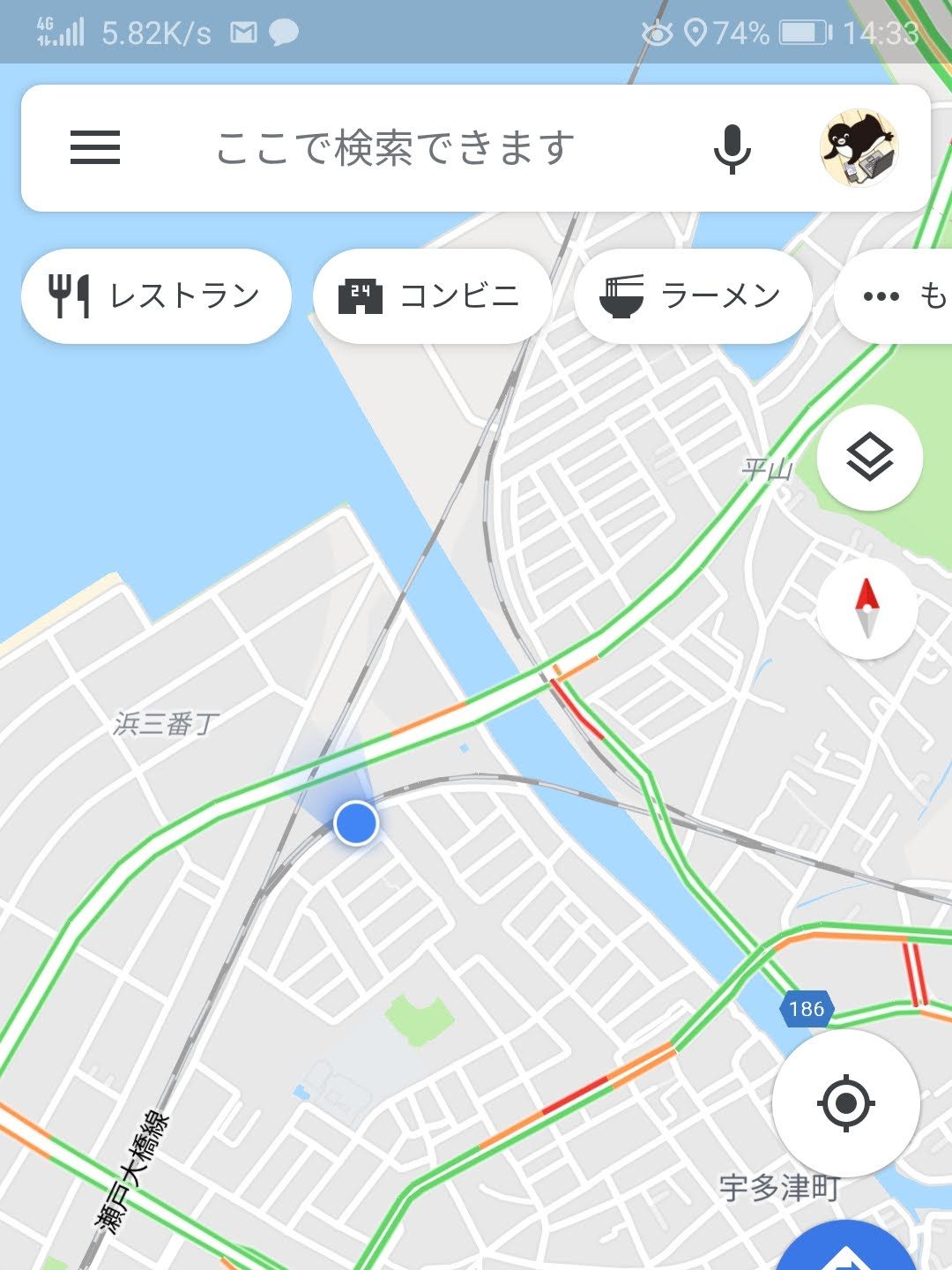 地図で見るデルタ線