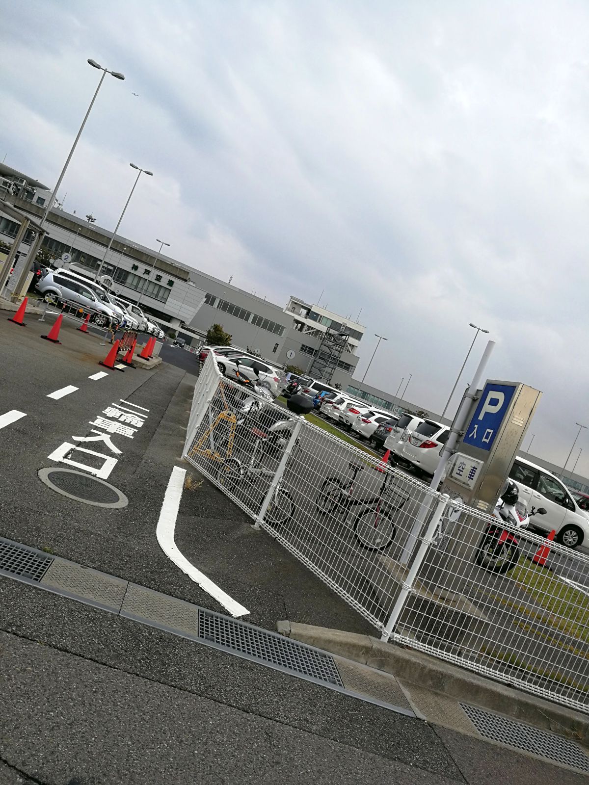 神戸空港の駐輪場