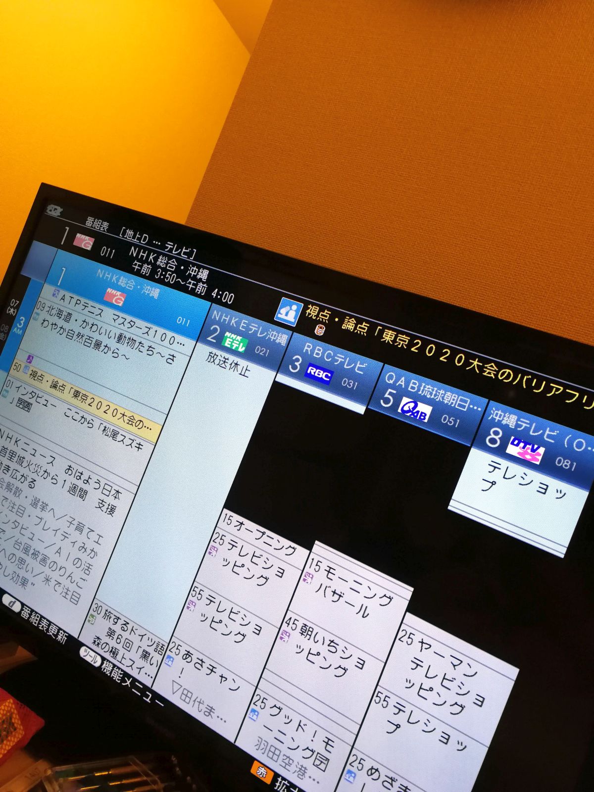沖縄のEPG