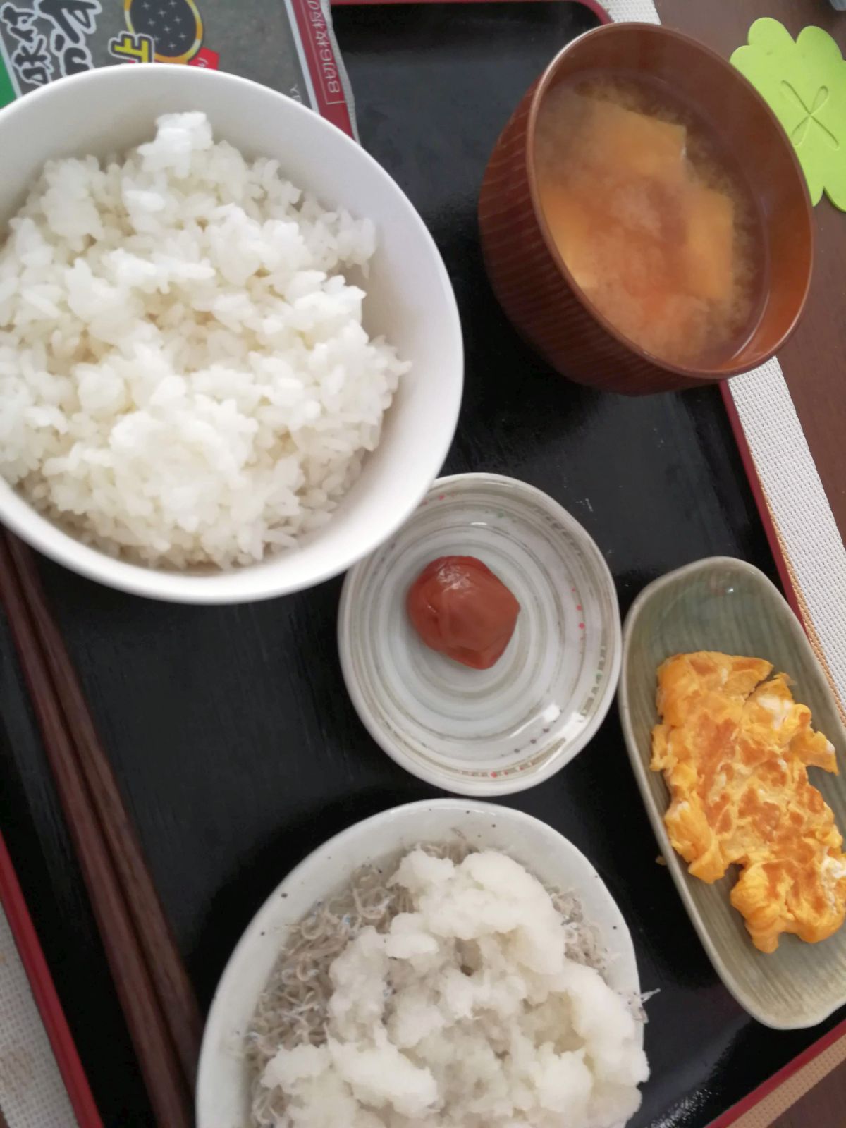 本日の朝食兼昼食