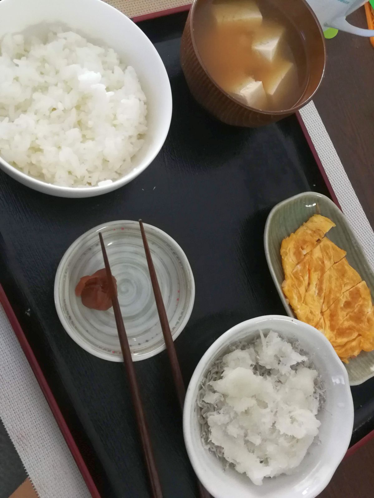 本日の朝食兼昼食