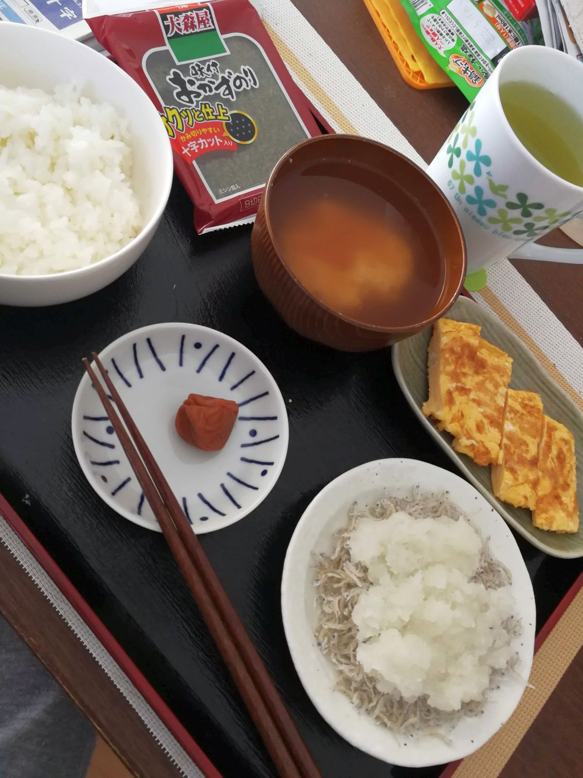 本日の朝食兼昼食