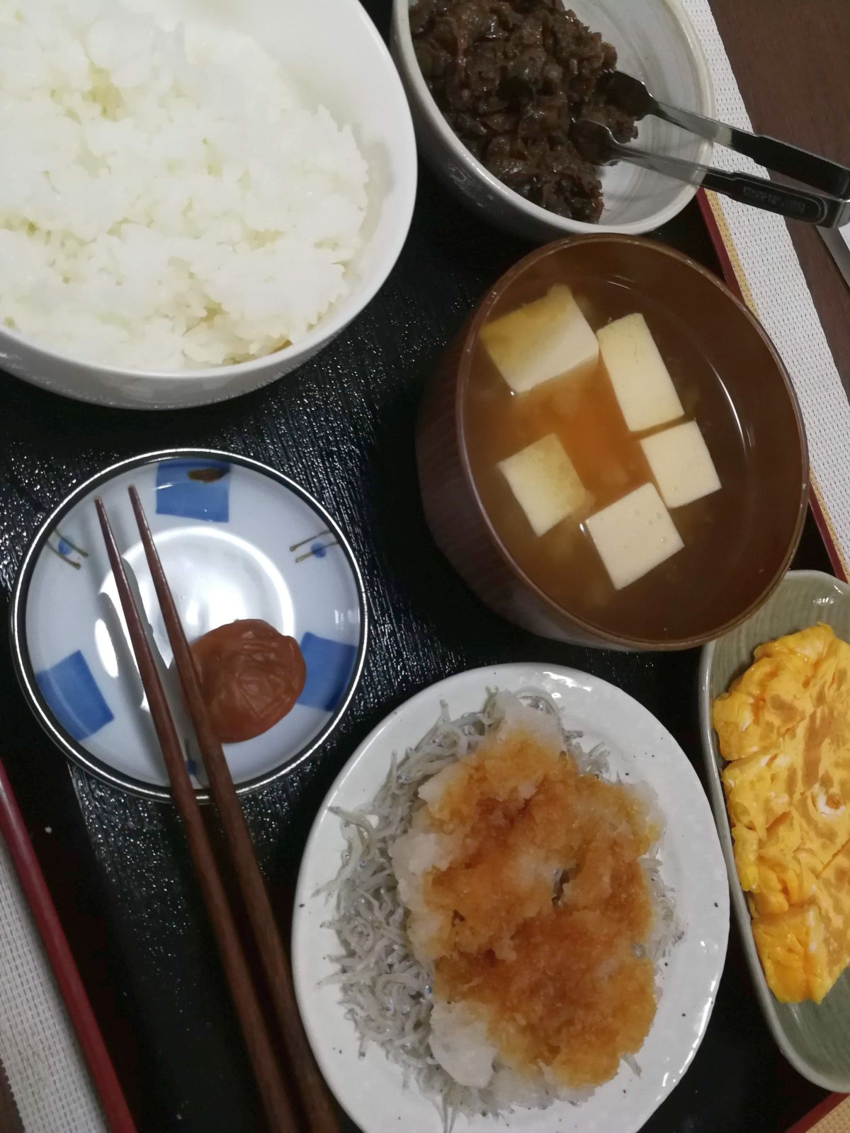 本日の朝食兼昼食