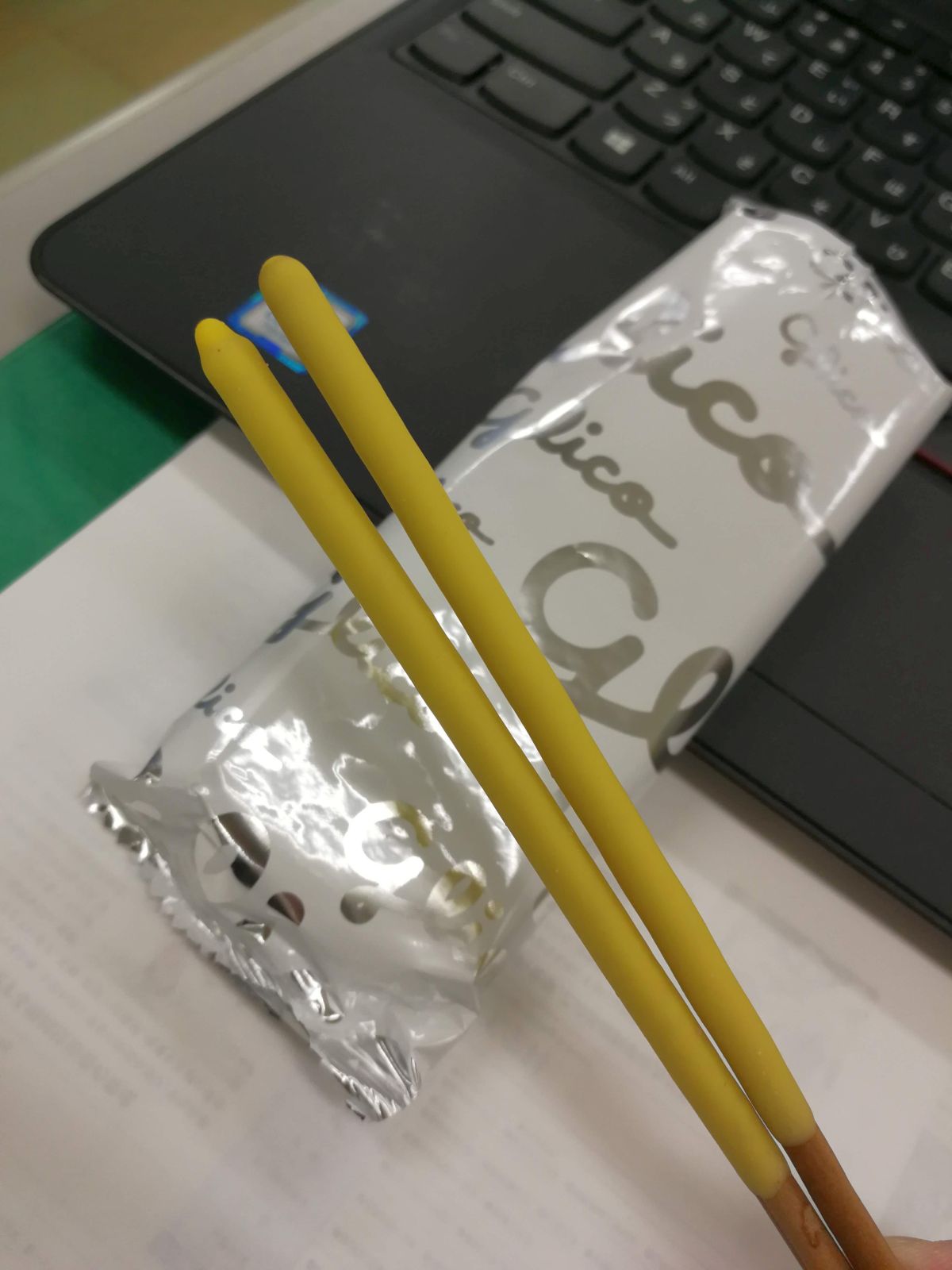 チョコバナナ味のポッキー