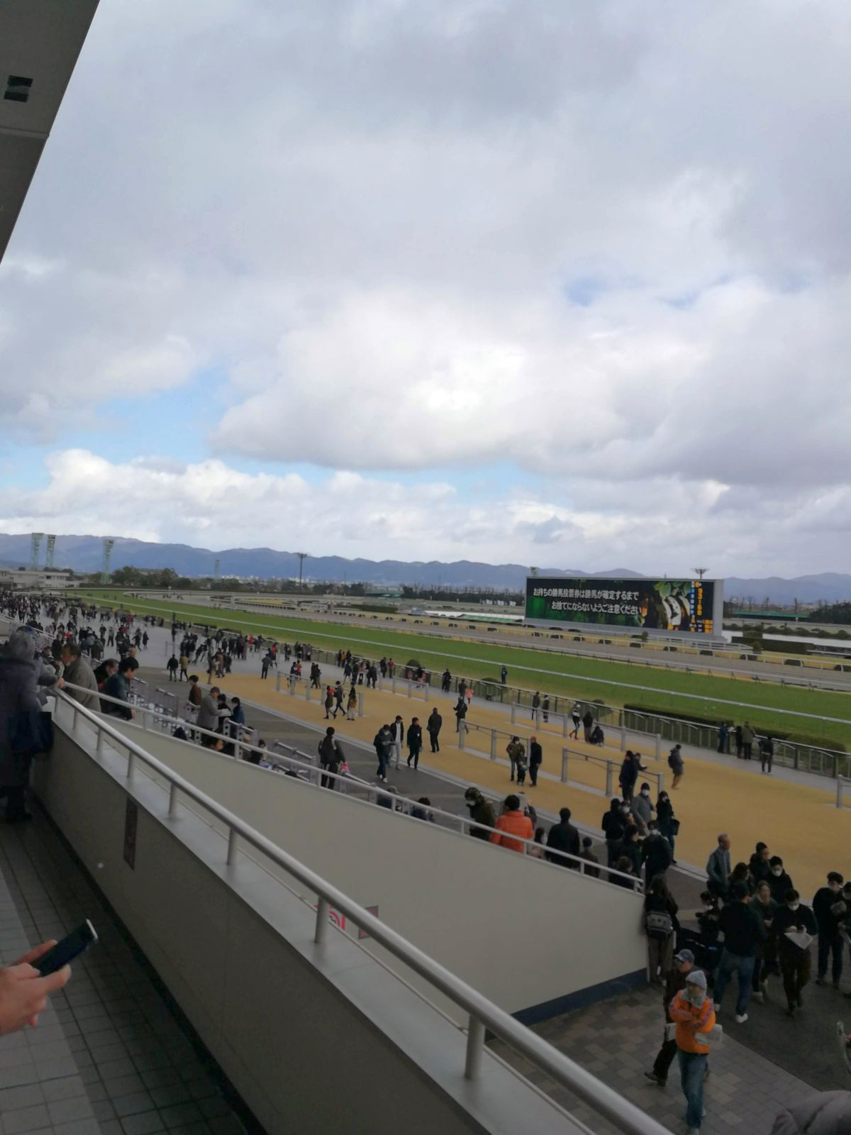 京都競馬場着